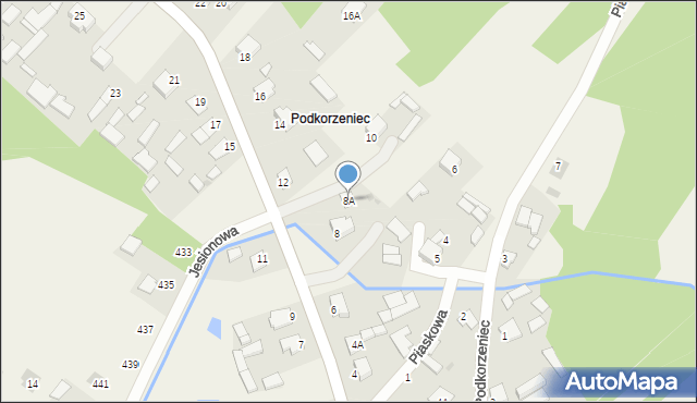 Pysznica, Wolności, 8A, mapa Pysznica