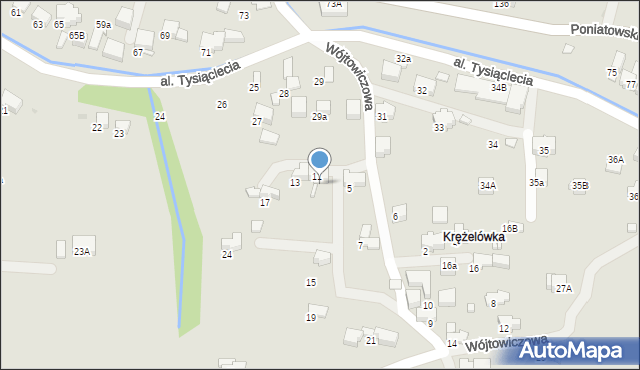 Rabka-Zdrój, Wójtowiczowa, 11b, mapa Rabka-Zdrój