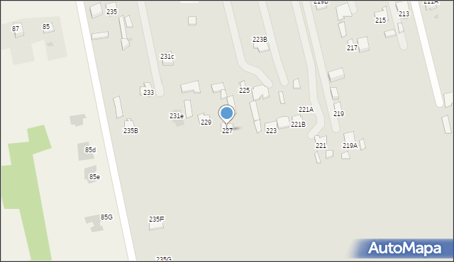 Radom, Wolanowska, 227, mapa Radomia