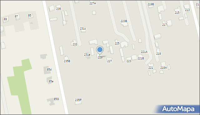 Radom, Wolanowska, 229, mapa Radomia