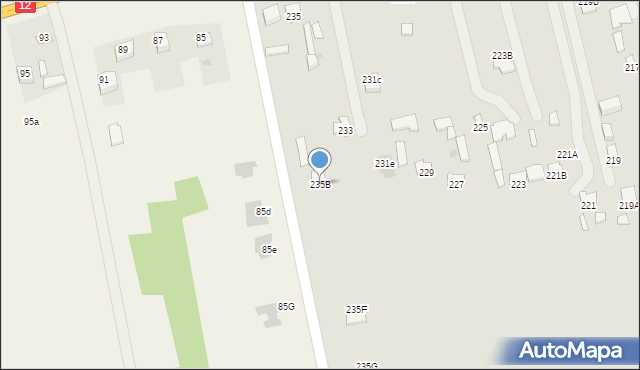 Radom, Wolanowska, 235B, mapa Radomia