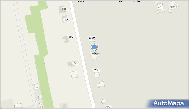 Radom, Wolanowska, 235G, mapa Radomia