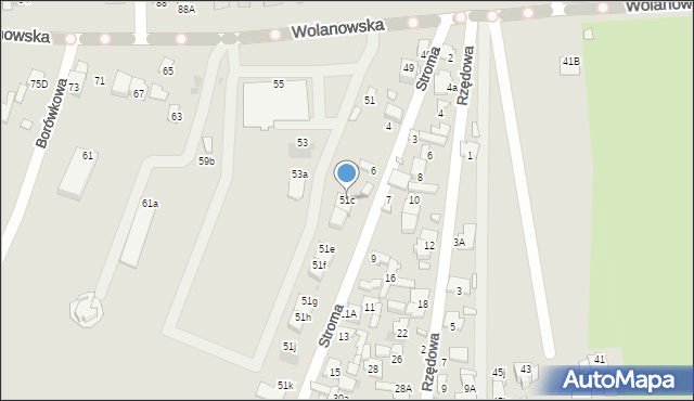 Radom, Wolanowska, 51c, mapa Radomia