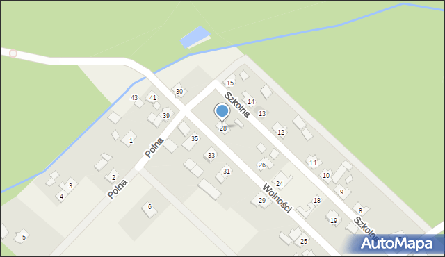 Radomierowice, Wolności, 28, mapa Radomierowice