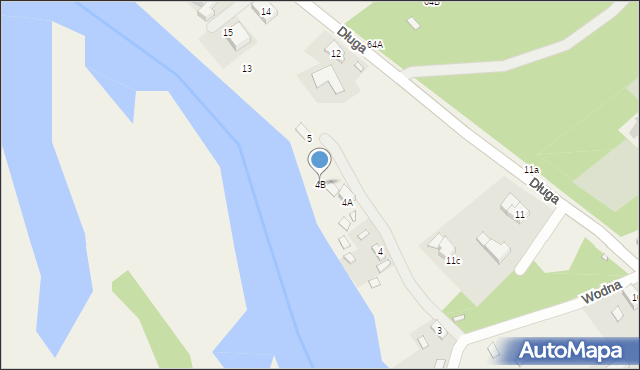 Radzewice, Wodna, 4B, mapa Radzewice