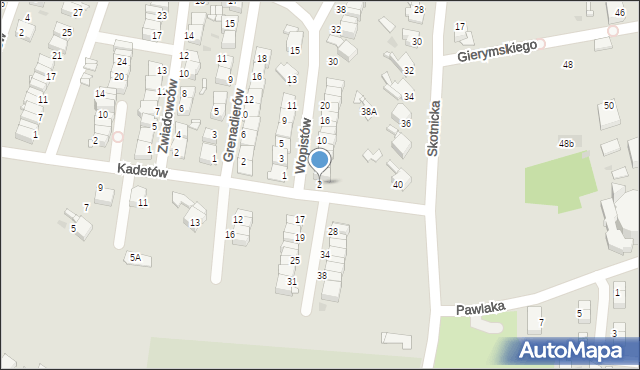 Radzionków, Wopistów, 2, mapa Radzionków