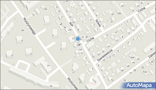 Radzyń Podlaski, Wojska Polskiego, 13B, mapa Radzyń Podlaski