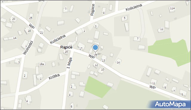 Rąpice, Wojska Polskiego, 15, mapa Rąpice