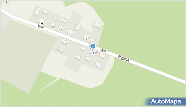 Rąpice, Wojska Polskiego, 4, mapa Rąpice