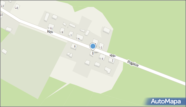 Rąpice, Wojska Polskiego, 6, mapa Rąpice