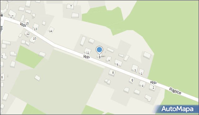 Rąpice, Wojska Polskiego, 9, mapa Rąpice