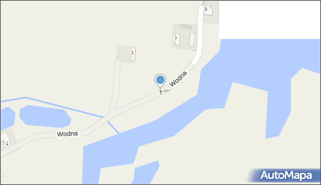 Rękawczyn, Wodna, 5, mapa Rękawczyn