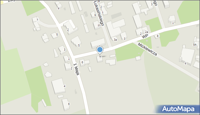 Reszel, Wojska Polskiego, 7, mapa Reszel