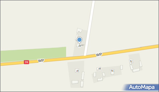 Rogalin, Wojska Polskiego, 19, mapa Rogalin