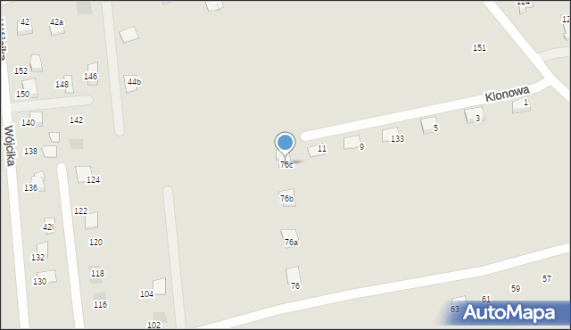 Ropczyce, Wójcika Józefa, ks., 76c, mapa Ropczyce