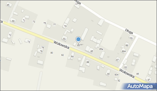 Rościsławice, Wołowska, 83, mapa Rościsławice