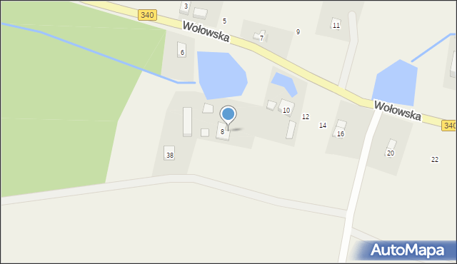 Rościsławice, Wołowska, 8a, mapa Rościsławice