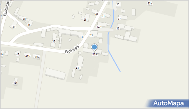 Rożniątów, Wolności, 43A, mapa Rożniątów