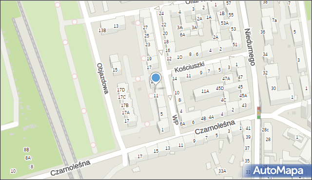 Ruda Śląska, Wojska Polskiego, 13, mapa Rudy Śląskiej