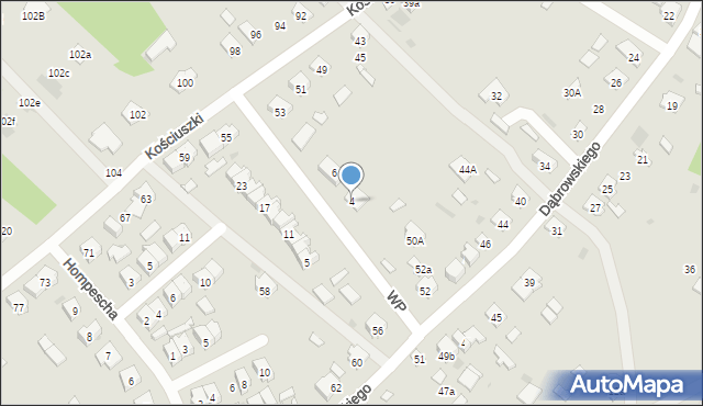 Rudnik nad Sanem, Wojska Polskiego, 4, mapa Rudnik nad Sanem