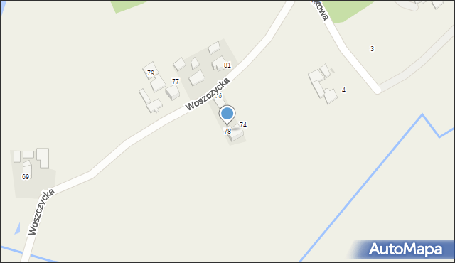 Rudziczka, Woszczycka, 78, mapa Rudziczka