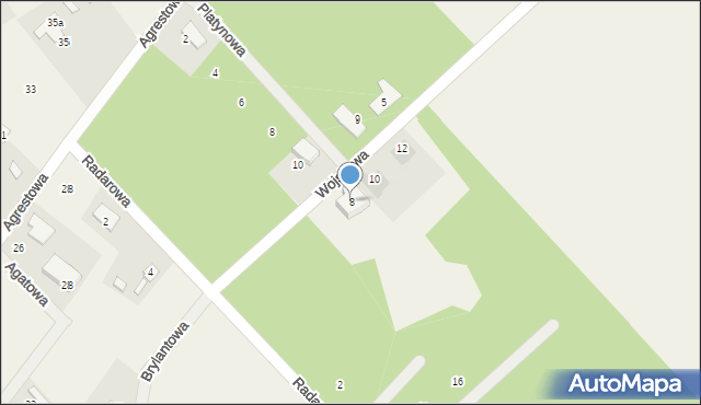 Rusiec, Wojskowa, 8, mapa Rusiec