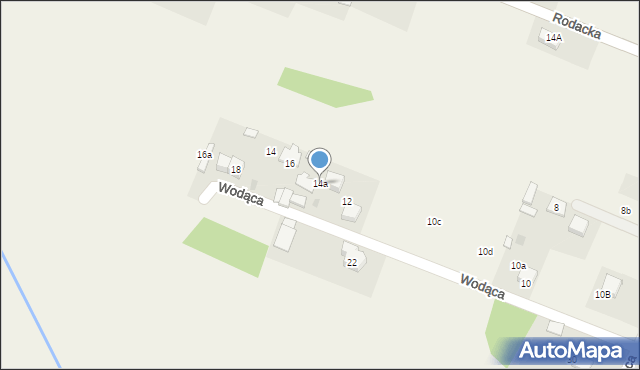 Ryczówek, Wodąca, 14a, mapa Ryczówek
