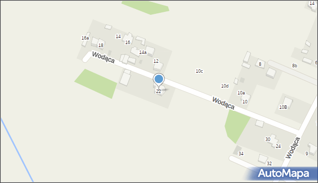 Ryczówek, Wodąca, 22, mapa Ryczówek