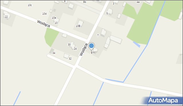 Ryczówek, Wodąca, 9, mapa Ryczówek