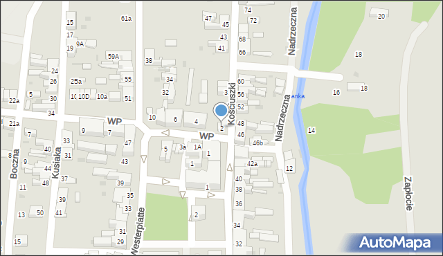 Rzepin, Wojska Polskiego, 2, mapa Rzepin