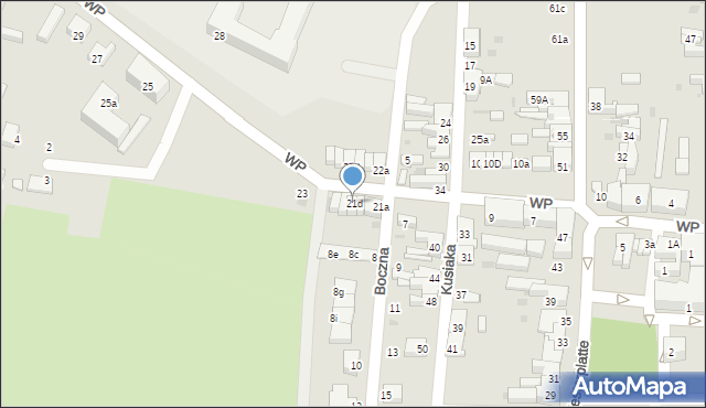 Rzepin, Wojska Polskiego, 21d, mapa Rzepin