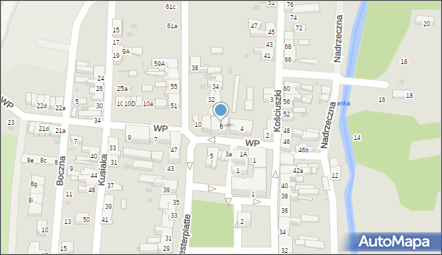 Rzepin, Wojska Polskiego, 6, mapa Rzepin