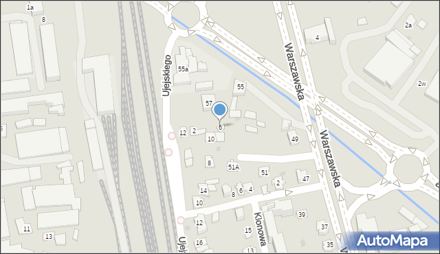Rzeszów, Wojciechowskiego Stanisława, 6, mapa Rzeszów