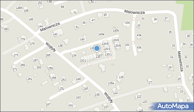 Rzeszów, Wojtyły Karola, kard., 132/6, mapa Rzeszów
