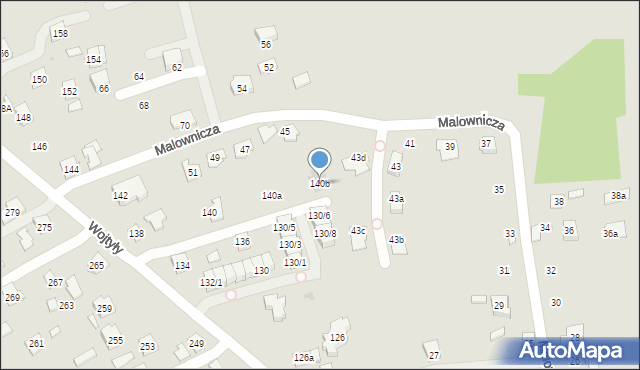 Rzeszów, Wojtyły Karola, kard., 140b, mapa Rzeszów