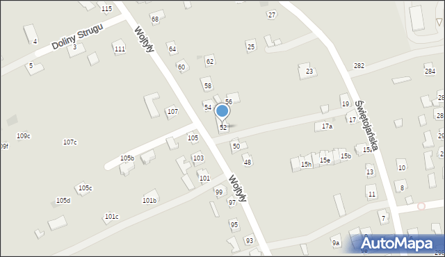 Rzeszów, Wojtyły Karola, kard., 52, mapa Rzeszów