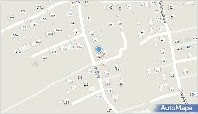 Rzeszów, Wojtyły Karola, kard., 84, mapa Rzeszów