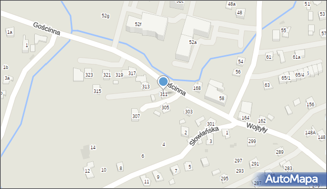 Rzeszów, Wojtyły Karola, kard., 311, mapa Rzeszów