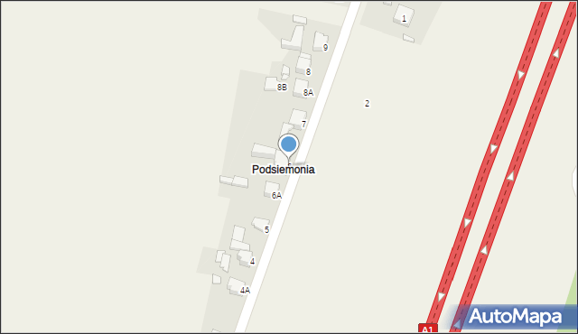 Sączów, Wolności, 6, mapa Sączów