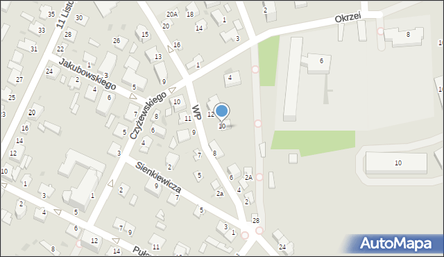 Sandomierz, Wojska Polskiego, 10, mapa Sandomierza