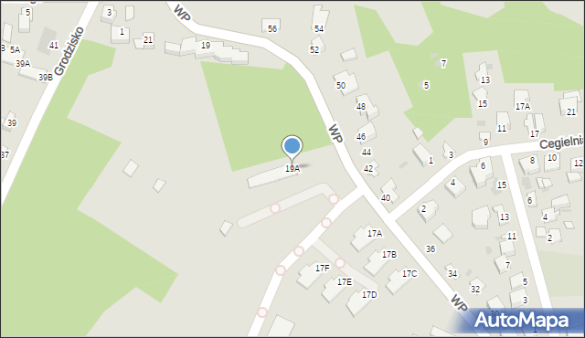 Sandomierz, Wojska Polskiego, 19A, mapa Sandomierza