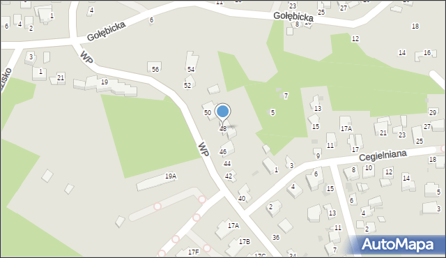 Sandomierz, Wojska Polskiego, 48, mapa Sandomierza