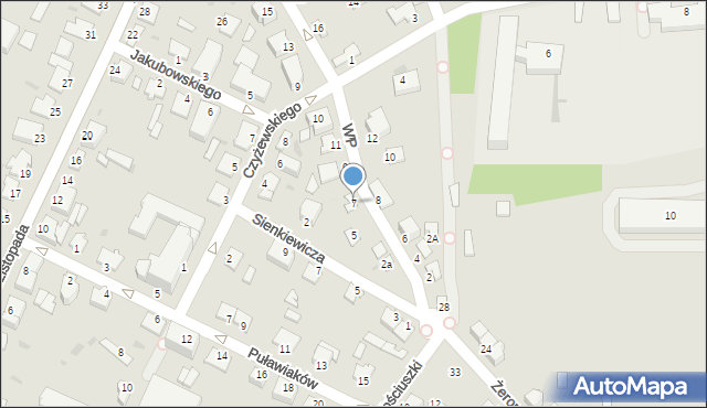 Sandomierz, Wojska Polskiego, 7, mapa Sandomierza