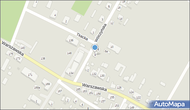 Sanniki, Wólczyńska, 4, mapa Sanniki