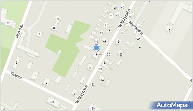 Sanniki, Wólczyńska, 7, mapa Sanniki