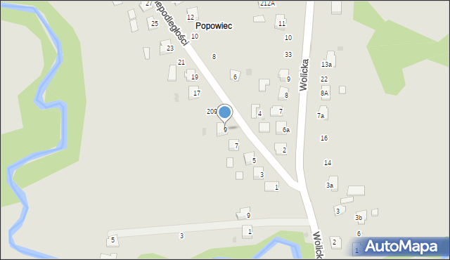 Sędziszów Małopolski, Wolica Piaskowa, 207, mapa Sędziszów Małopolski
