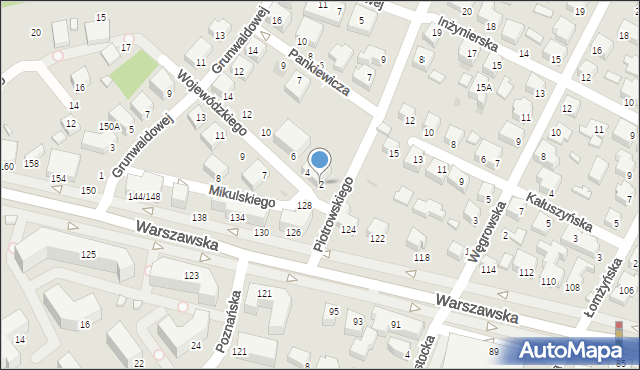 Siedlce, Wojewódzkiego Ignacego, 2, mapa Siedlce