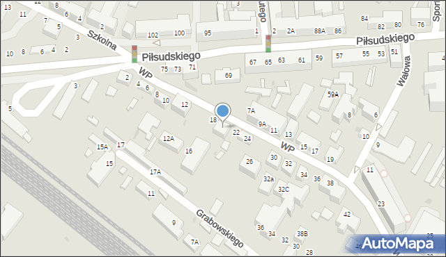 Siedlce, Wojska Polskiego, 20, mapa Siedlce