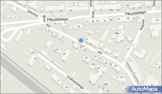 Siedlce, Wojska Polskiego, 22, mapa Siedlce