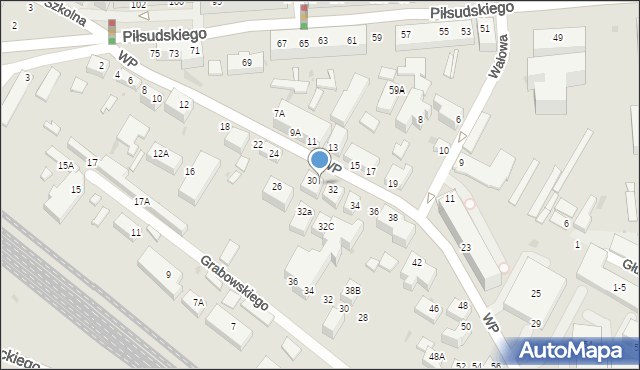 Siedlce, Wojska Polskiego, 30A, mapa Siedlce